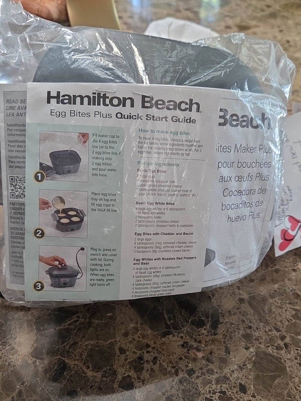 Hamilton Beach Egg Bites Maker Plus - Black